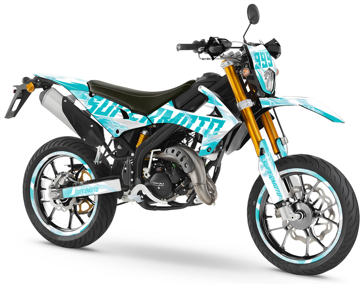 Kit déco Rieju MRT 50cc 2022-2025 Lighters | autocollants moto | personnalisation 50cc | armysctv