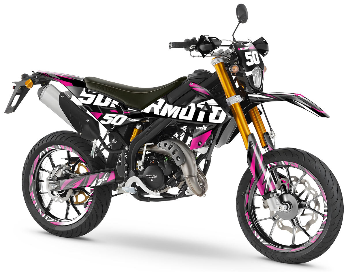 Kit déco Rieju MRT 50cc 2022-2025 Vision | autocollants moto | personnalisation 50cc | armysctv