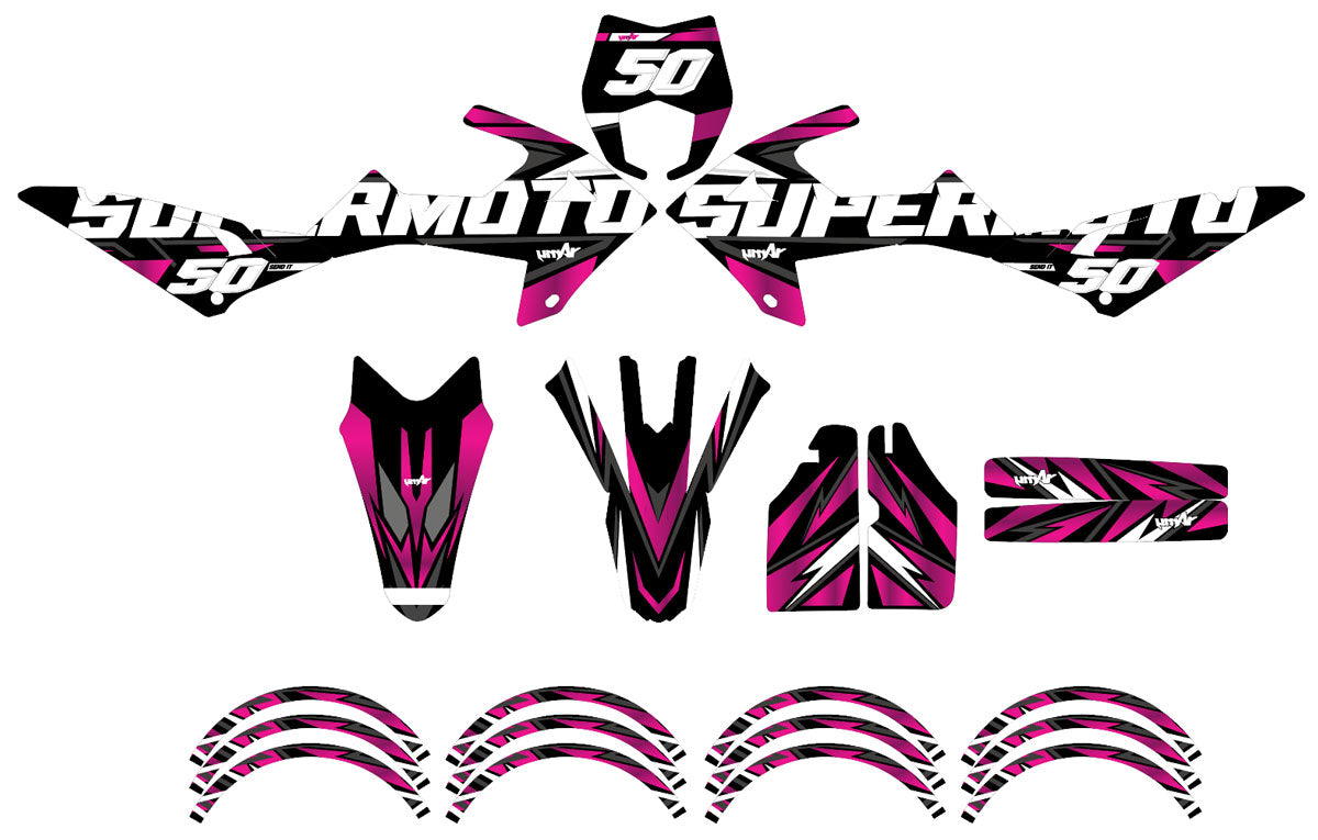 Kit déco Rieju MRT 50cc 2022-2025 Vision | autocollants moto | personnalisation 50cc | armysctv