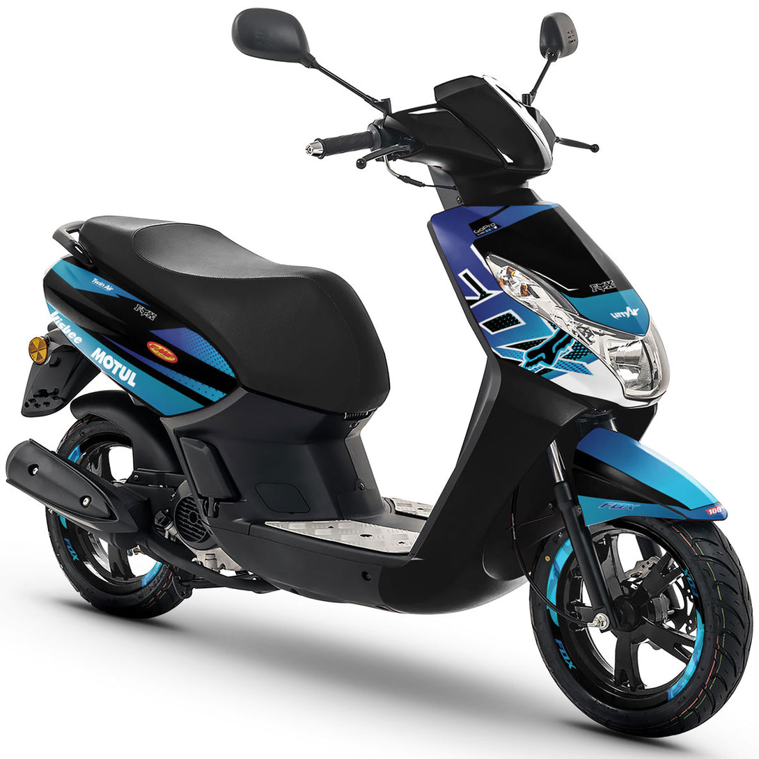 Kit déco scooter Peugeot Kisbee 2010-2017 Blue Fox