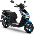 Kit déco scooter Peugeot Kisbee 2010-2017 Blue Fox | autocollants moto | personnalisation 50cc | armysctv