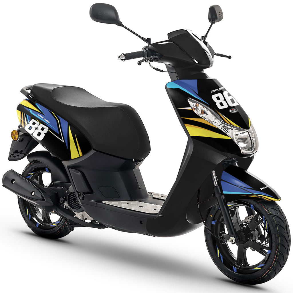 Kit déco scooter Peugeot Kisbee 2010-2017 Finder | autocollants moto | personnalisation 50cc | armysctv