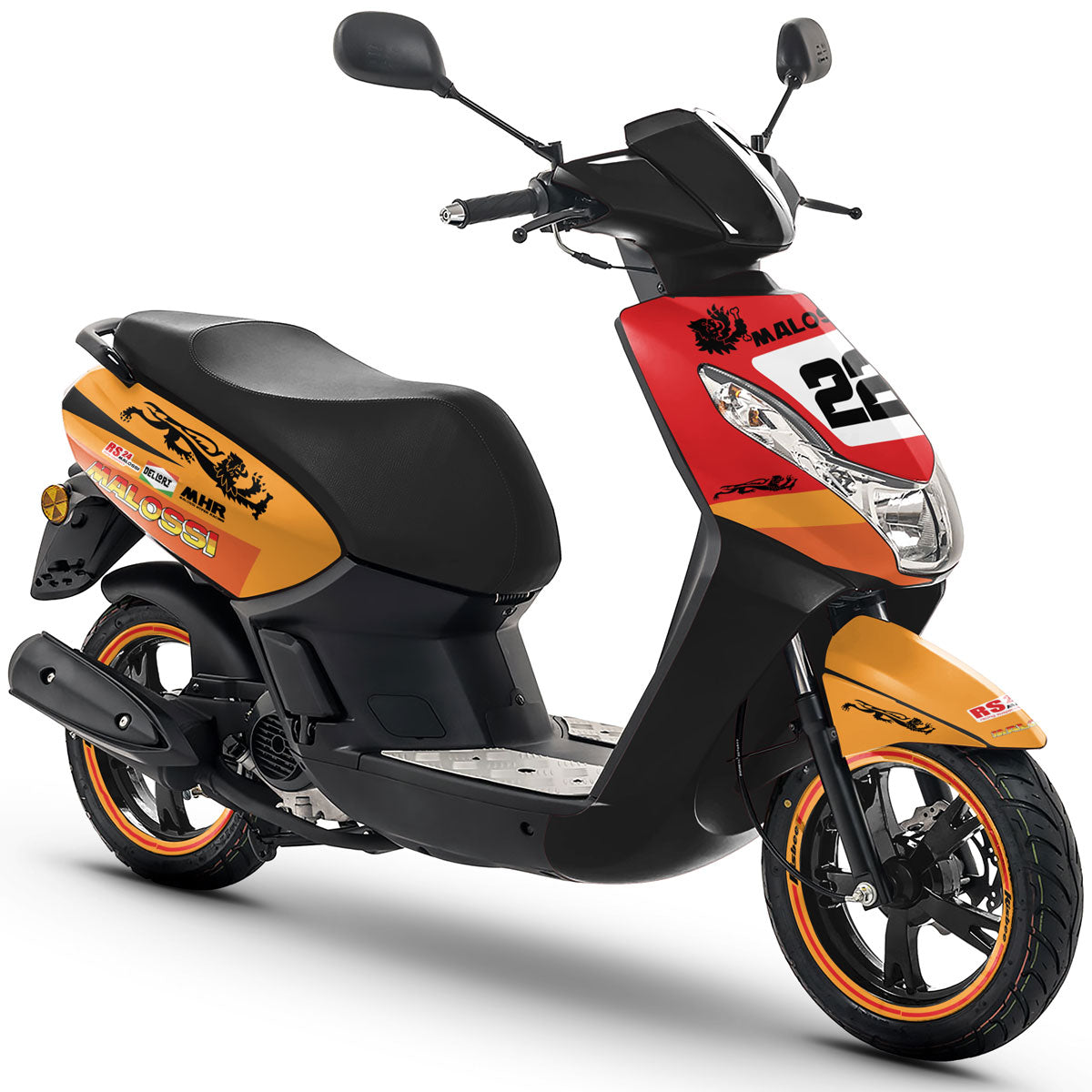 Kit déco scooter Peugeot Kisbee 2010-2017 Malossi | autocollants moto | personnalisation 50cc | armysctv