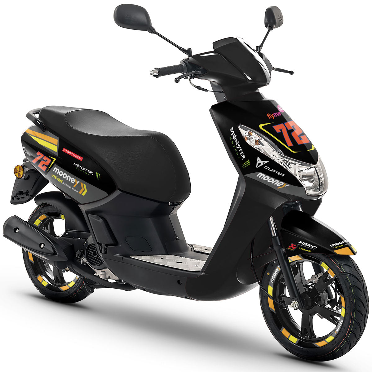 Kit déco scooter Peugeot Kisbee 2010-2017 Mooney | autocollants moto | personnalisation 50cc | armysctv