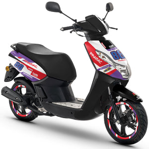 Kit déco scooter Peugeot Kisbee 2010-2017 Pramac | autocollants moto | personnalisation 50cc | armysctv