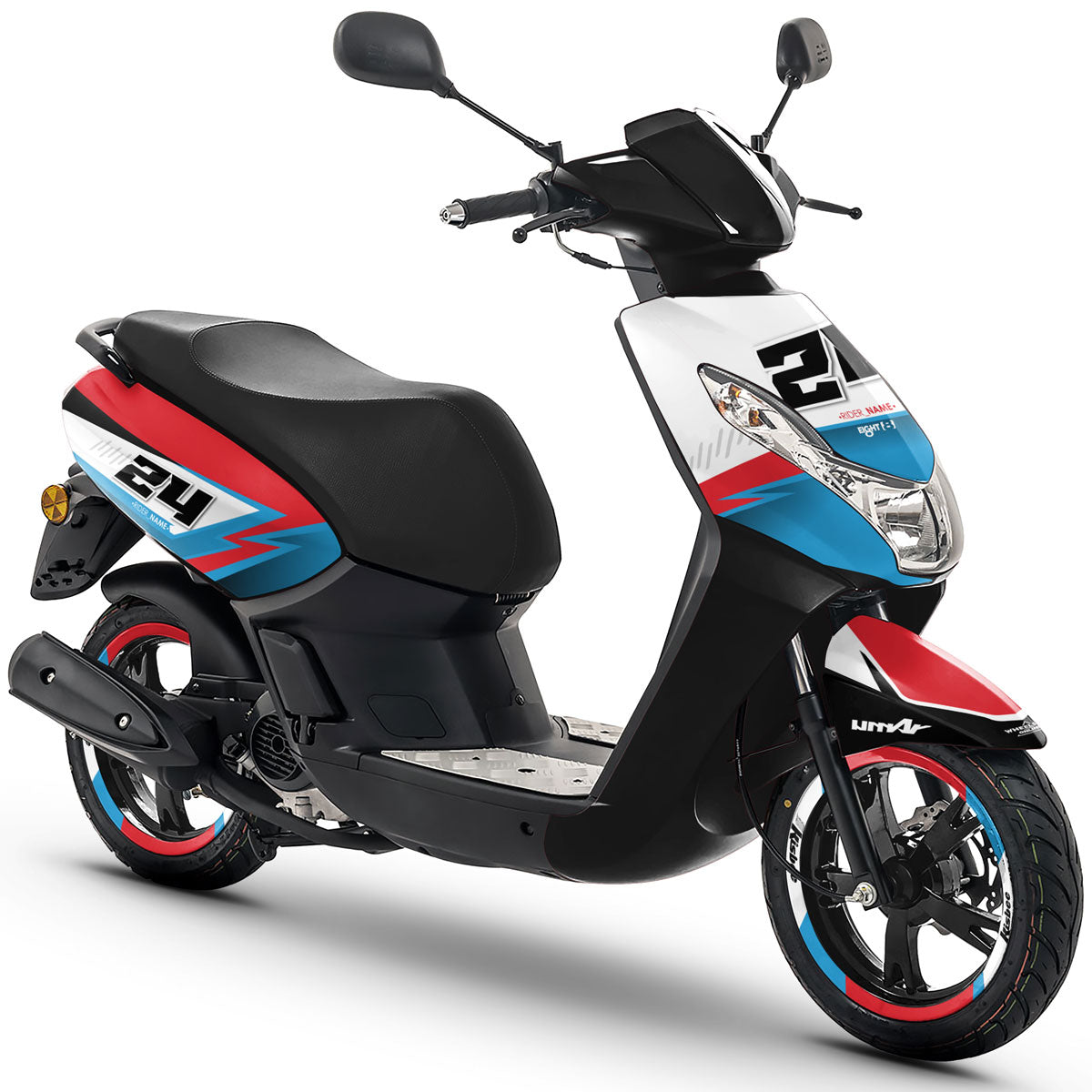 Kit déco scooter Peugeot Kisbee 2010-2017 Solitude | autocollants moto | personnalisation 50cc | armysctv