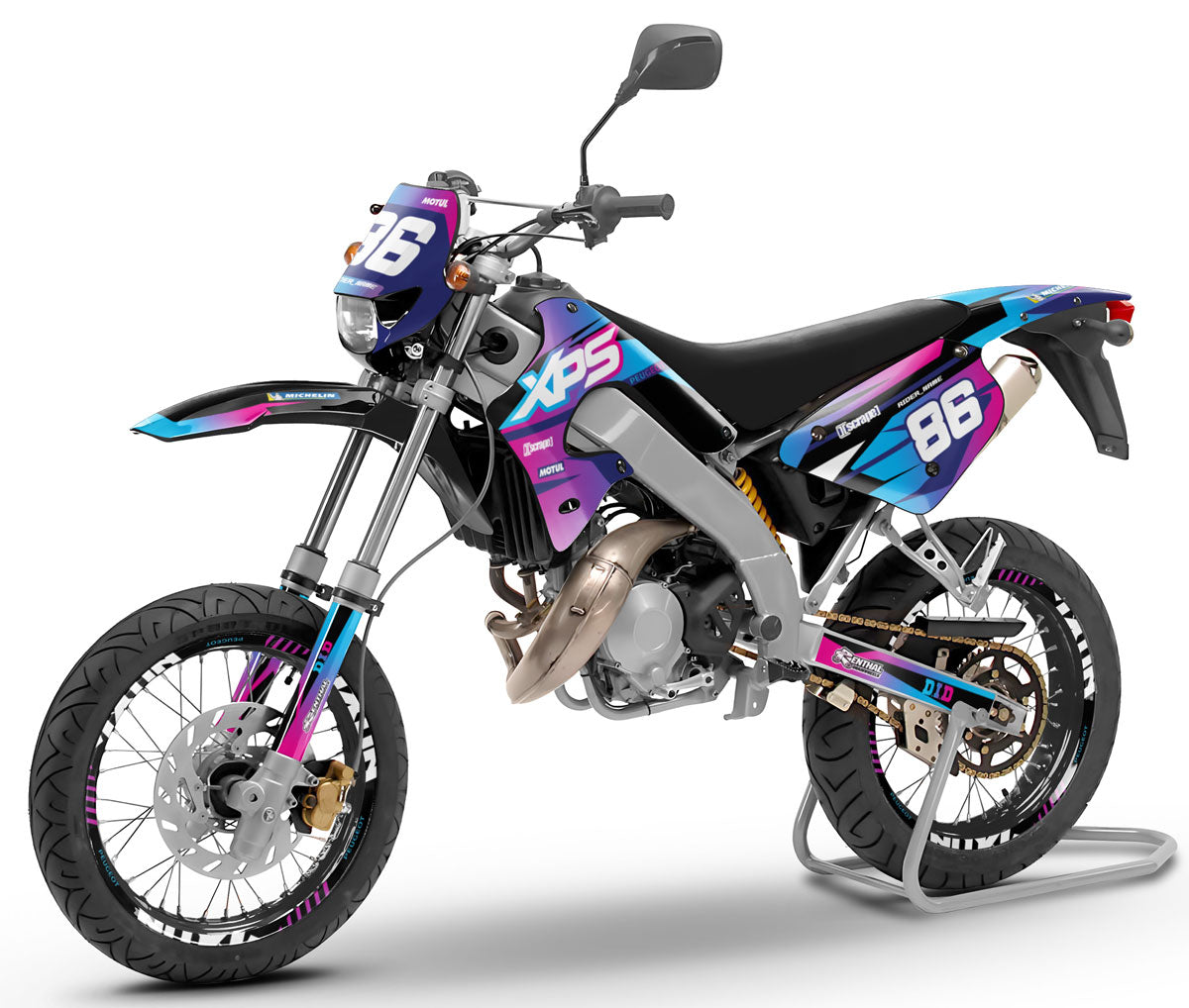 Kit déco 50cc Peugeot XP Street 2003-2010 Blast | autocollants moto | personnalisation 50cc | armysctv