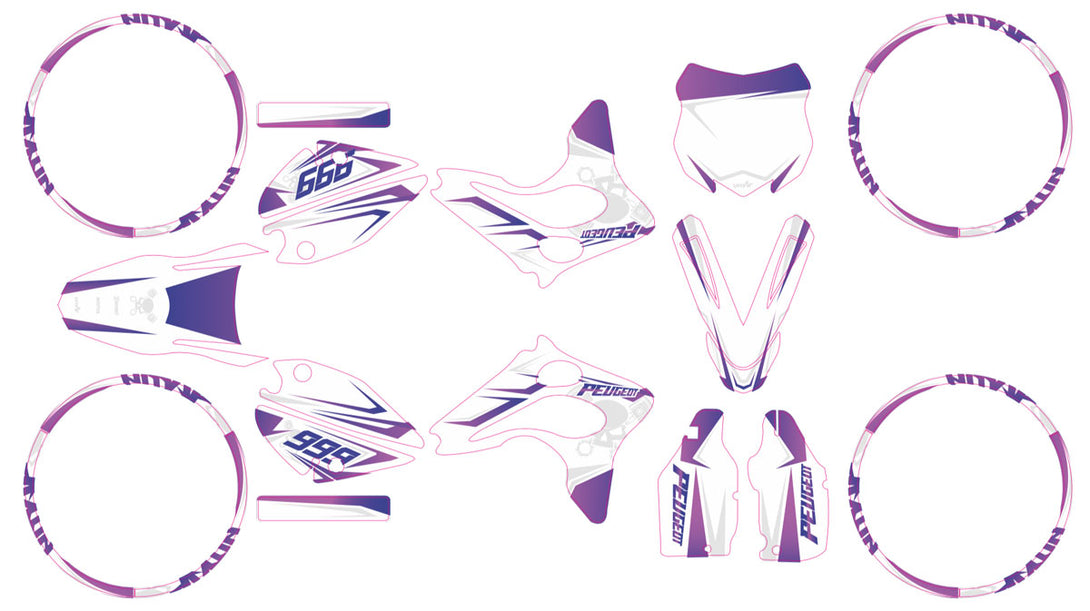 Kit déco 50cc Peugeot XPS Street Evo 2 (2004-2008) Cold