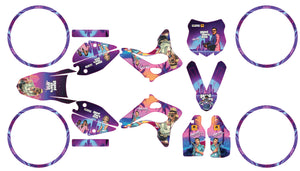 Kit déco 50cc Peugeot XPS Street Evo 2 (2004-2008) GTA Vice City | autocollants moto | personnalisation 50cc | armysctv