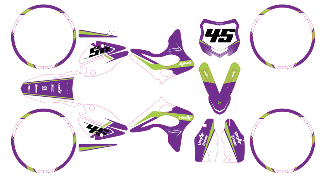 Kit déco 50cc Peugeot XPS Street Evo 2 (2004-2008) Missile | autocollants moto | personnalisation 50cc | armysctv