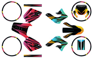 Kit déco 50cc Peugeot XP Street 2003-2010 Eclipse | autocollants moto | personnalisation 50cc | armysctv