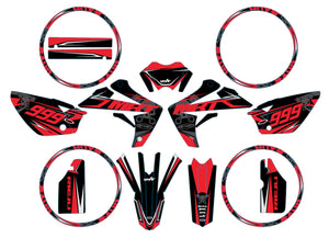 Kit déco Rieju MRT 50cc 2009-2021 Cold | autocollants moto | personnalisation 50cc | armysctv