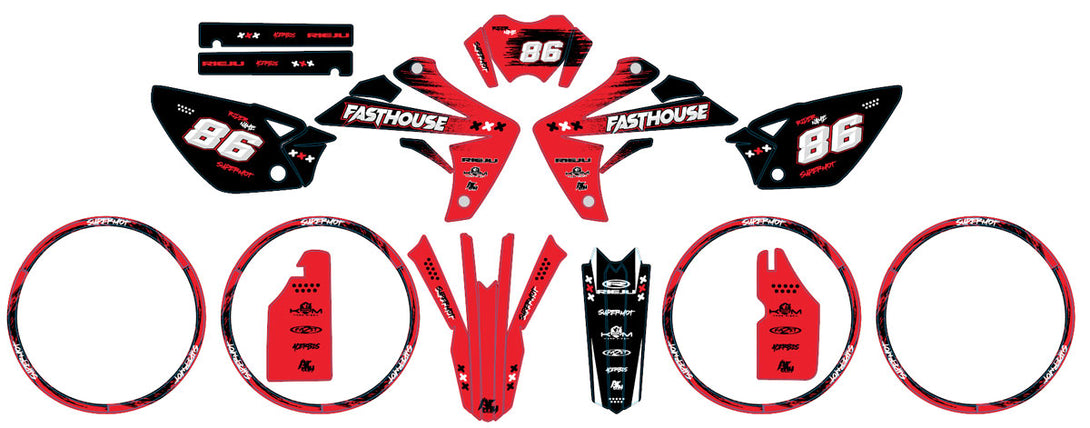 Kit déco 50cc Rieju MRT 2009-2021 Fasthouse