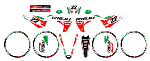 Kit déco Rieju MRT 50cc 2009-2021 Six Days Italia | autocollants moto | personnalisation 50cc | armysctv