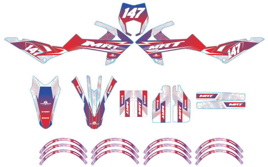 Kit déco 50cc Rieju MRT 2022-2025 Army France