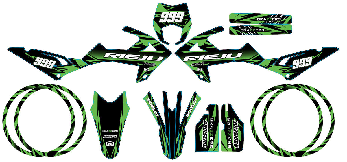 Rieju MRT 50cc 2022-2025 Eighth Graphics kit | motorcycle stickers | 50cc customization | armysctv
