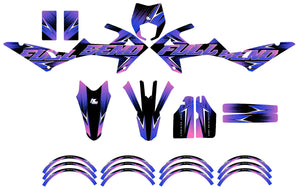 Kit déco 50cc Rieju MRT 2022-2025 Message Star avec design vibrant et holographique.