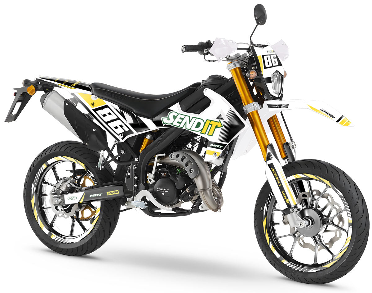 Kit pegatinas Rieju MRT 50cc 2022-2025 ¡Envíalo! | pegatinas para moto | personalización 50cc | armysctv