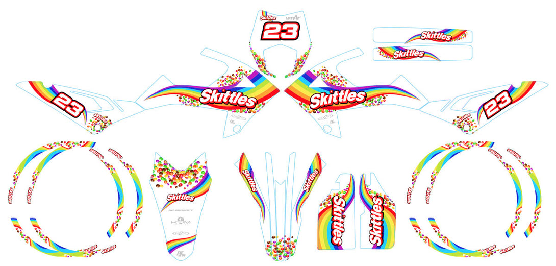 Kit déco 50cc Rieju MRT 2022-2025 Rainbow