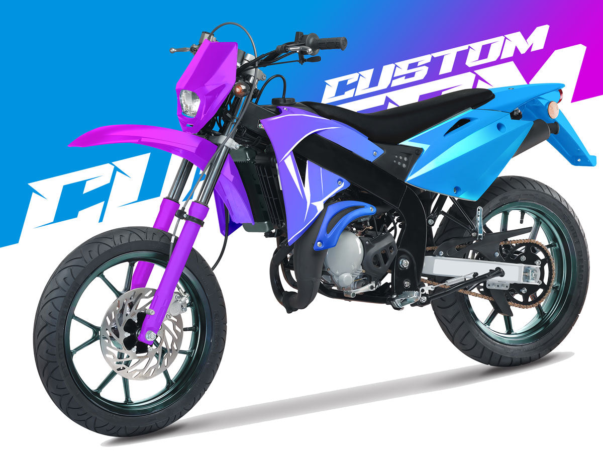 Kit déco 100% perso Rieju 50 SMX 2001-2009 | autocollants moto | personnalisation 50cc | armysctv