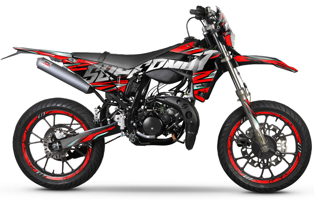 Kit pegatinas Sherco 50cc 2017-2025 Illuzion | pegatinas para moto | personalización 50cc | armysctv