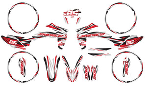 Kit déco Sherco 50cc 2017-2025 Army Complexity | autocollants moto | personnalisation 50cc | armysctv