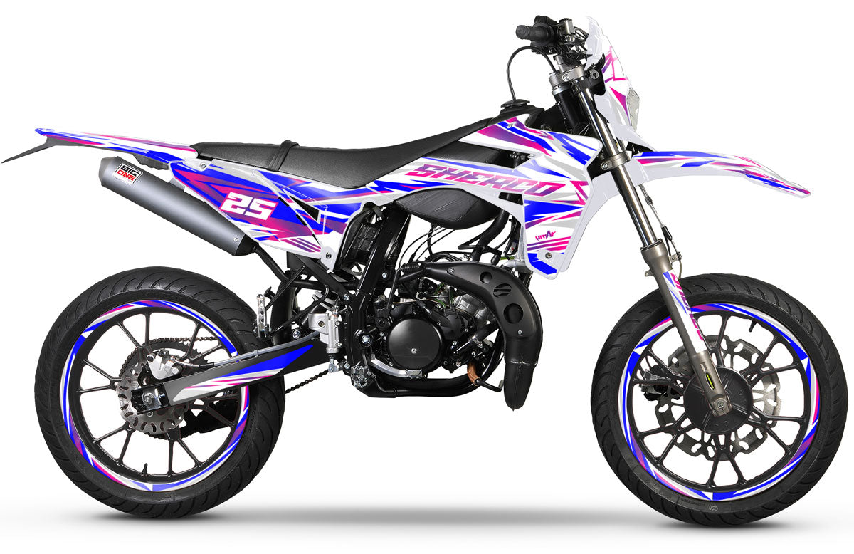 Kit pegatinas Sherco 50cc 2017-2025 Complejidad Ejército | pegatinas para moto | personalización 50cc | armysctv