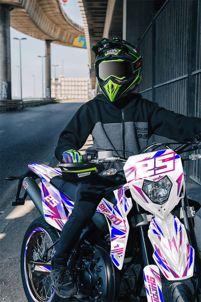Kit pegatinas Sherco 50cc 2017-2025 Complejidad Ejército | pegatinas para moto | personalización 50cc | armysctv