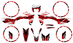 Kit déco Sherco 50cc 2017-2025 Courtesy | autocollants moto | personnalisation 50cc | armysctv