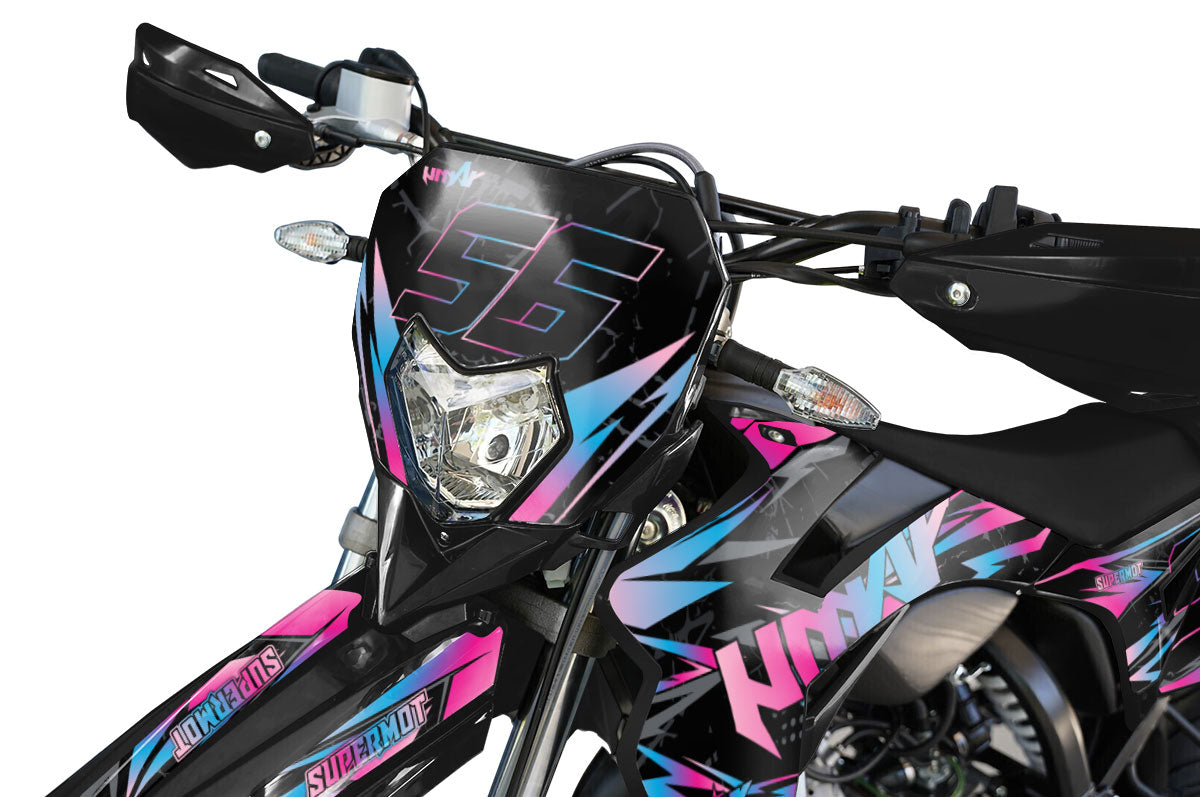 Kit déco Sherco 50cc 2017-2025 Crowlz | autocollants moto | personnalisation 50cc | armysctv