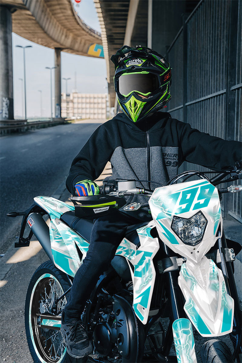 Kit pegatinas Sherco 50cc 2017-2025 Cynther | pegatinas para moto | personalización 50cc | armysctv