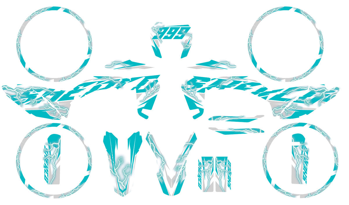Kit pegatinas Sherco 50cc 2017-2025 Cynther | pegatinas para moto | personalización 50cc | armysctv