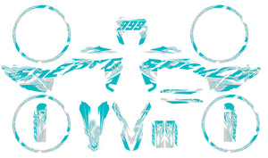 Kit déco Sherco 50cc 2017-2025 Cynther | autocollants moto | personnalisation 50cc | armysctv