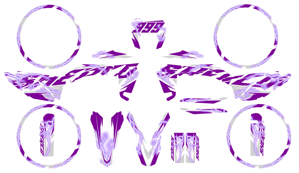 Kit pegatinas Sherco 50cc 2017-2025 Cynther | pegatinas para moto | personalización 50cc | armysctv