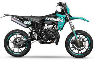 Kit pegatinas Sherco 50cc 2017-2025 Fasthouse | pegatinas para moto | personalización 50cc | armysctv