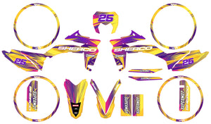 Deko-sett Sherco 50cc 2017-2025 Flamer | motorsykkelklistremerker | tilpasning 50cc | armysctv