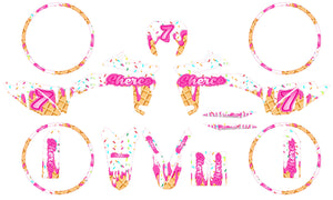 Kit pegatinas Sherco 50cc 2017-2025 Helado | pegatinas para moto | personalización 50cc | armysctv