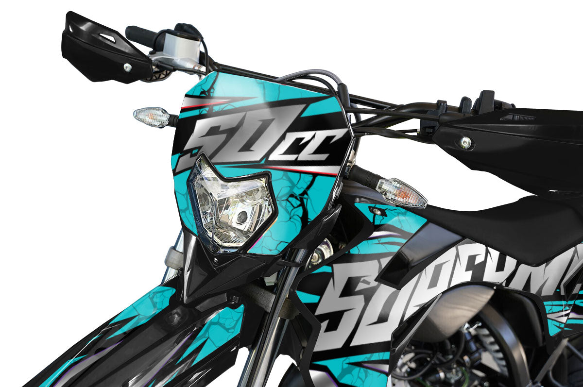 Kit déco Sherco 50cc 2017-2025 Illuzion | autocollants moto | personnalisation 50cc | armysctv