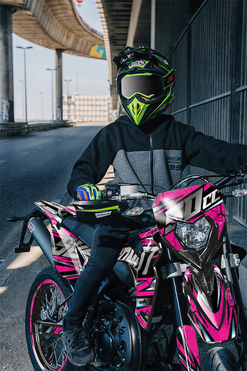Kit pegatinas Sherco 50cc 2017-2025 Illuzion | pegatinas para moto | personalización 50cc | armysctv