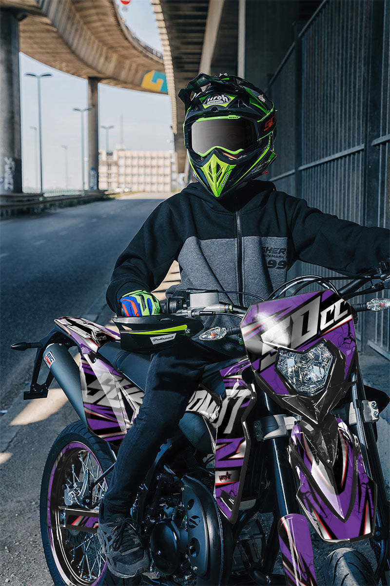 Kit pegatinas Sherco 50cc 2017-2025 Illuzion | pegatinas para moto | personalización 50cc | armysctv