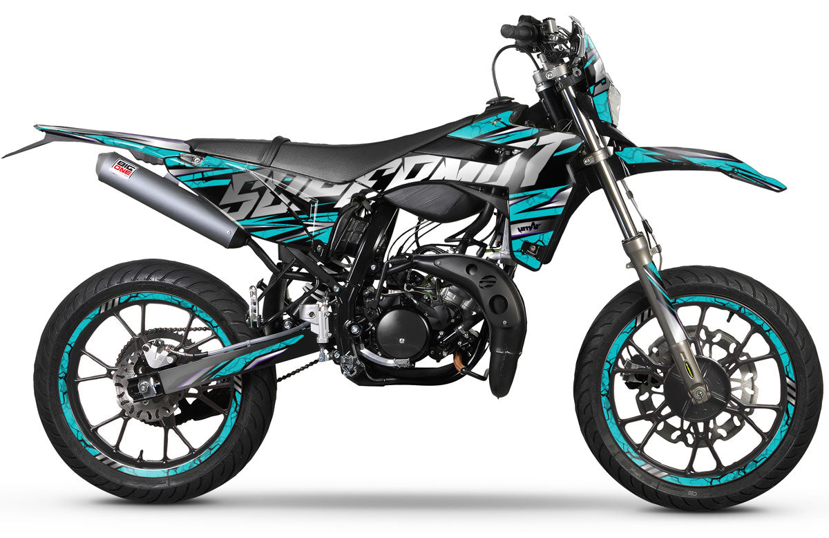 Kit pegatinas Sherco 50cc 2017-2025 Illuzion | pegatinas para moto | personalización 50cc | armysctv