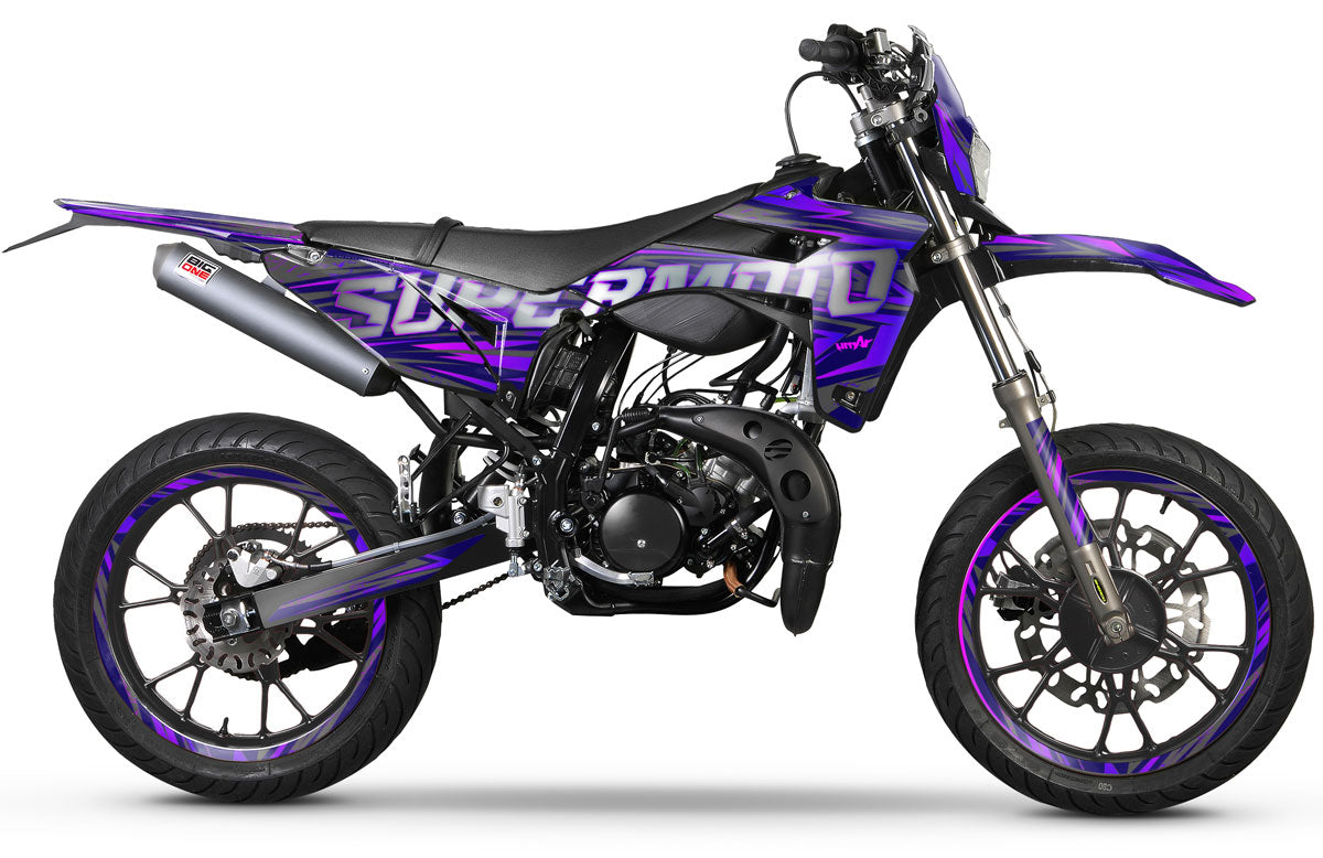 Kit déco Sherco 50cc 2017-2025 Purpink | autocollants moto | personnalisation 50cc | armysctv