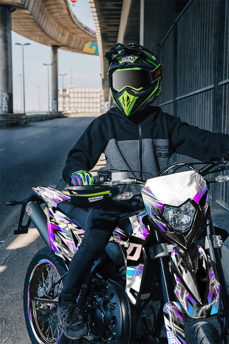 Kit pegatinas Sherco 50cc 2017-2025 Shiro | pegatinas para moto | personalización 50cc | armysctv