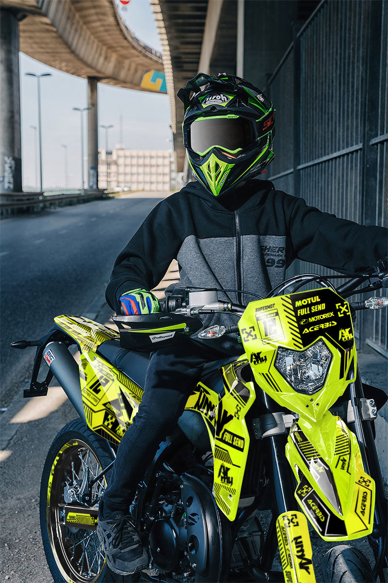 Kit pegatinas Sherco 50cc 2017-2025 Noches soleadas | pegatinas para moto | personalización 50cc | armysctv
