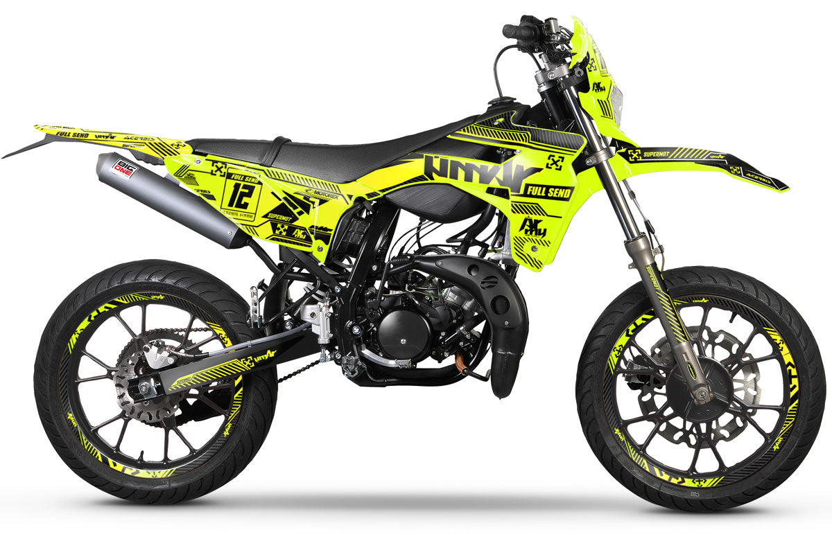 Kit pegatinas Sherco 50cc 2017-2025 Noches soleadas | pegatinas para moto | personalización 50cc | armysctv