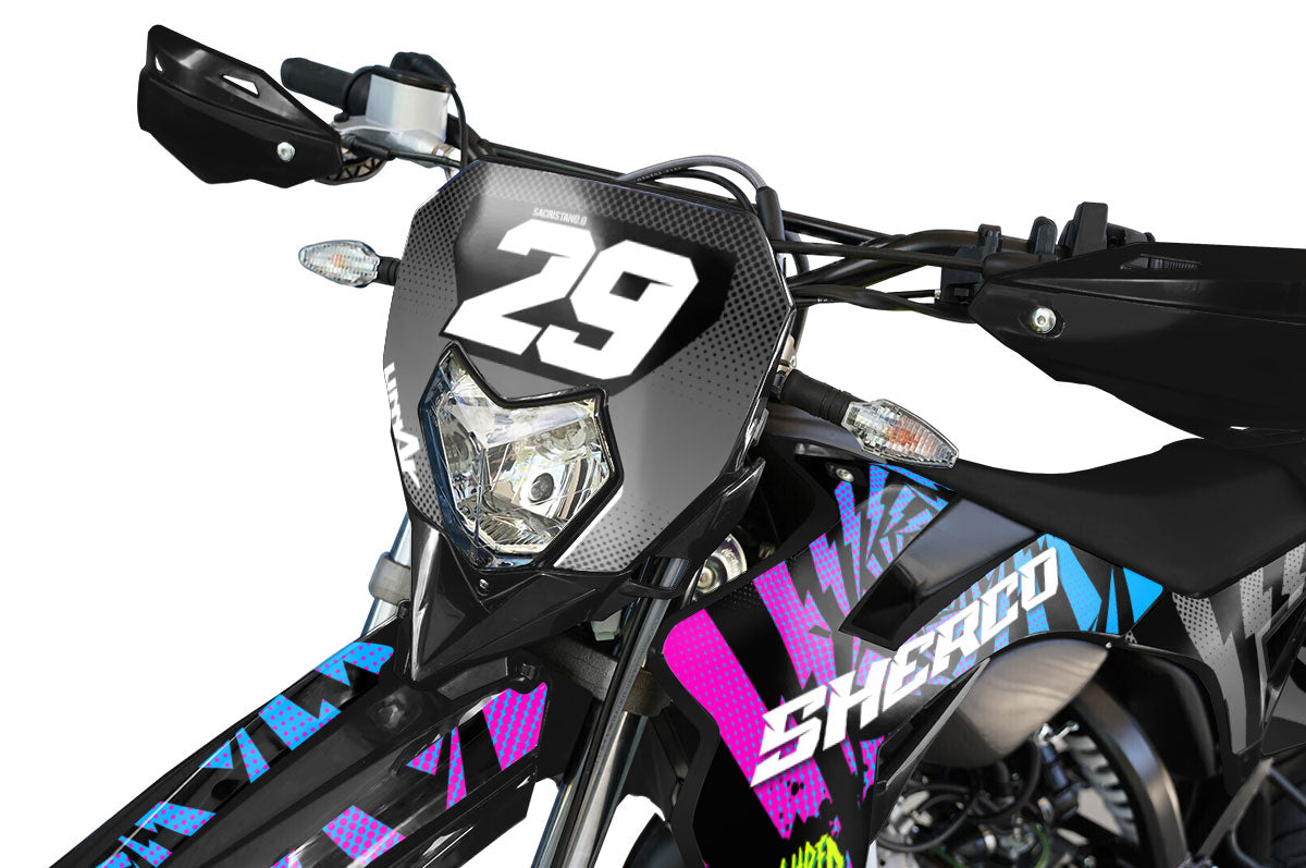 Kit pegatinas Sherco 50cc 2017-2025 Remolino | pegatinas para moto | personalización 50cc | armysctv