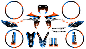 Deko-sett Sherco 50cc 2017-2025 Spenning | motorsykkel klistremerker | personlig tilpasning 50cc | armysctv