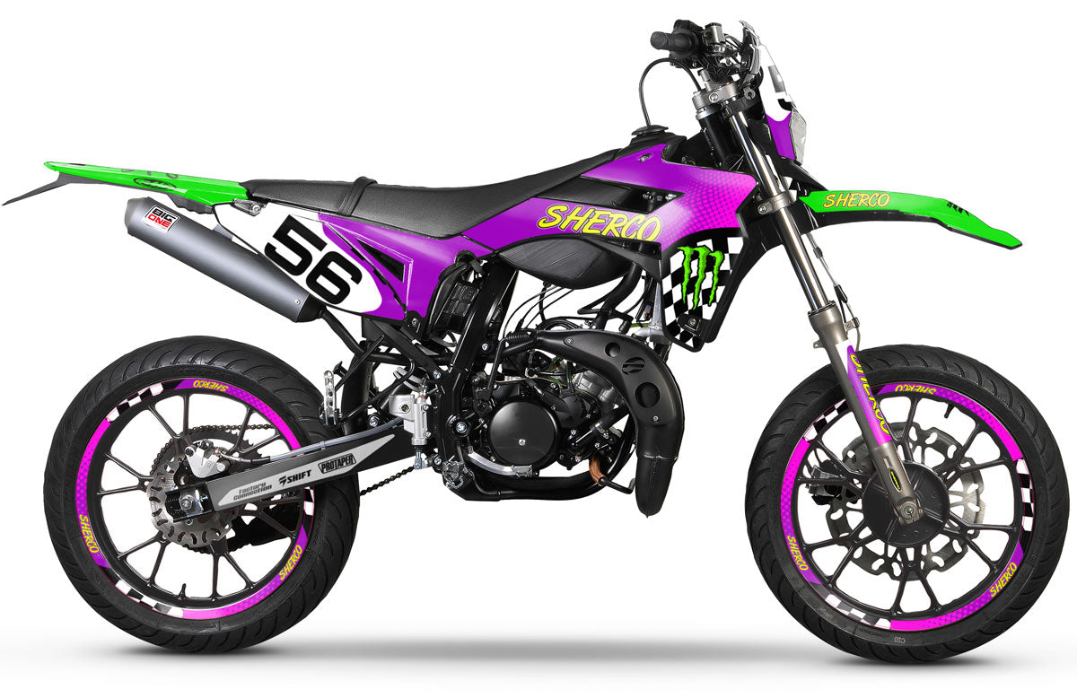 Graphic decals Sherco 50cc Vintage - Retro and refined style for 50cc ...