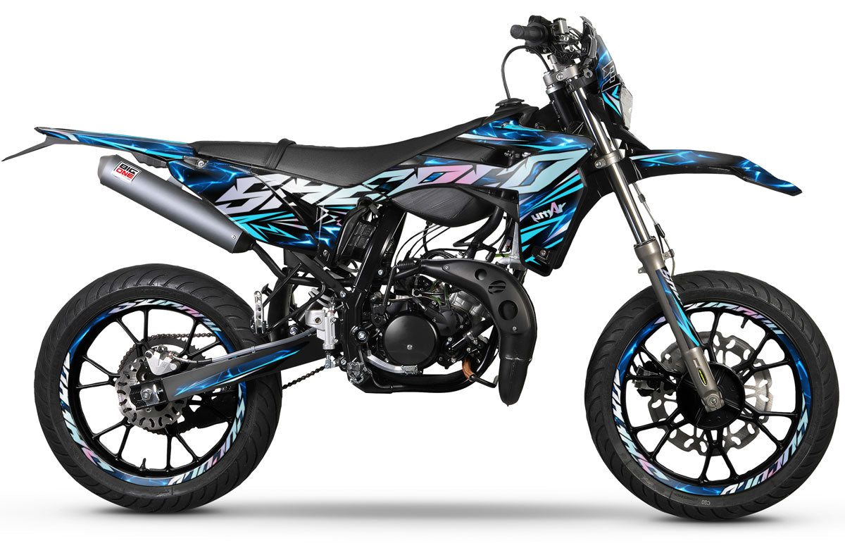 Kit pegatinas Sherco 50cc 2017-2025 Wheelyz | pegatinas para moto | personalización 50cc | armysctv