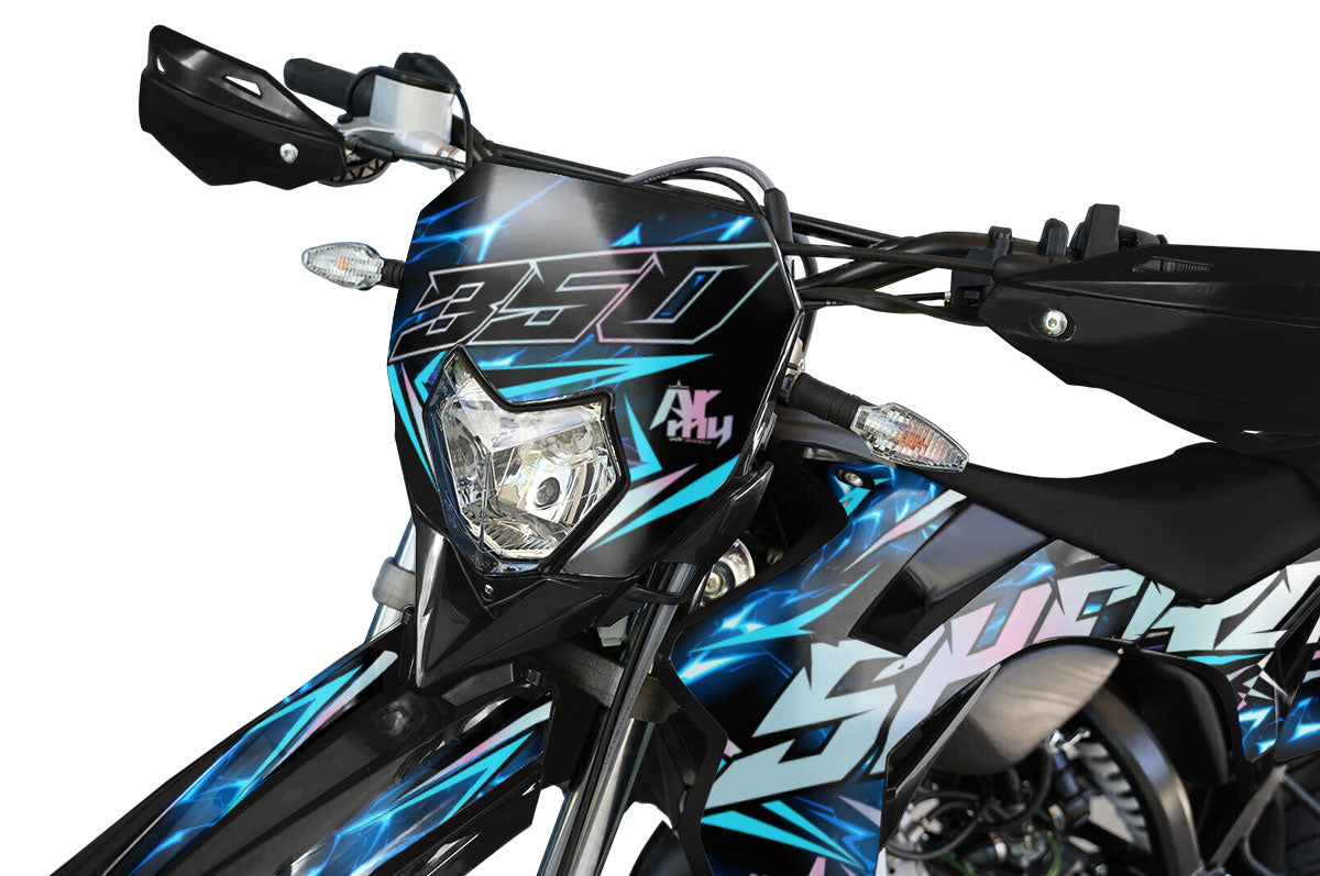 Kit déco Sherco 50cc 2017-2025 Wheelyz | autocollants moto | personnalisation 50cc | armysctv